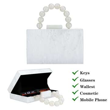 Acrylic Purses for Women Elegant Evening Bags