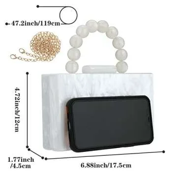 Acrylic Purses for Women Elegant Evening Bags
