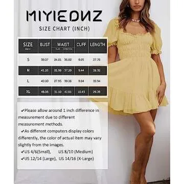 MIYIEONZ Mini Dress - Elegant Summer A-Line Dress
