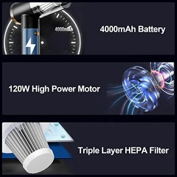 KOROICK Handheld Car Vacuum with Powerful Suction