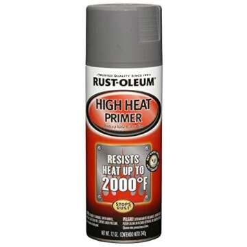 Rust-Oleum 249340 Automotive High Heat Primer Spray Paint, 12 Ounce (Pack of 1), Gray