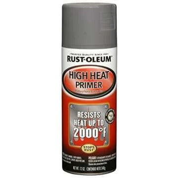 Rust-Oleum 249340 Automotive High Heat Primer Spray Paint - Gray, 12 Ounce