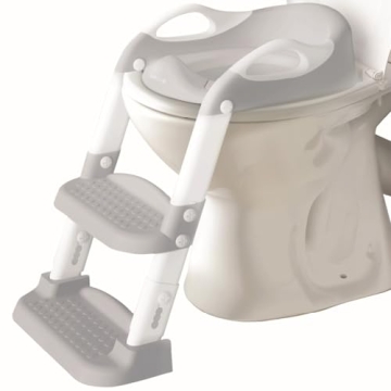 Jool Baby Potty Training Seat with 2 Step Ladder - Soft Cushioned Seat & Splash Guard, Adjustable He...