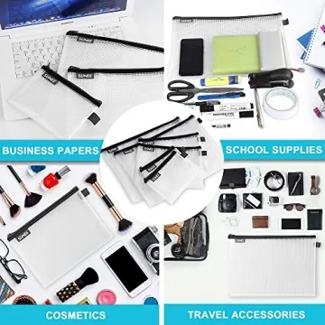 SUNEE Odor-Free Mesh Zipper Pouch for Ultimate Organization