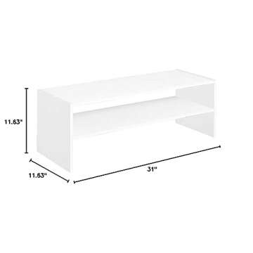 ClosetMaid #8963 Stackable 31in. Wide Horizontal Organizer, White
