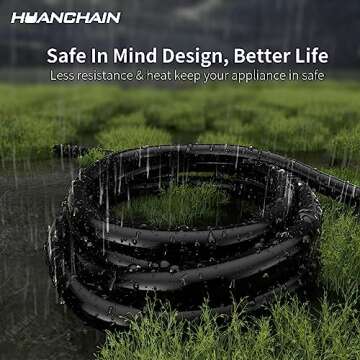 HUANCHAIN 25 FT Outdoor Extension Cord Waterproof Durable