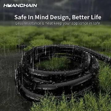 HUANCHAIN 25 FT Outdoor Extension Cord Waterproof Durable