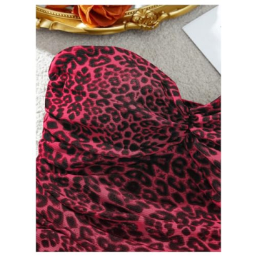 SHENHE Leopard Print Mesh Tube Top - Stylish & Comfortable