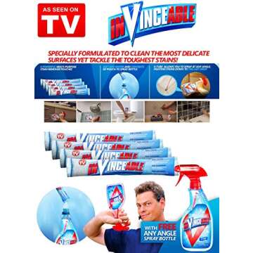 Invinceable All-In-One Stain Fighter, General Cleaner, Laundry Booster, 9 Ounce