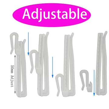Adjustable Curtain Hooks for Perfectly Draped Curtains