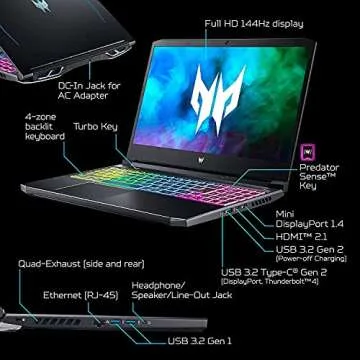 Acer Predator Helios 300 Gaming Laptop - Power & Performance