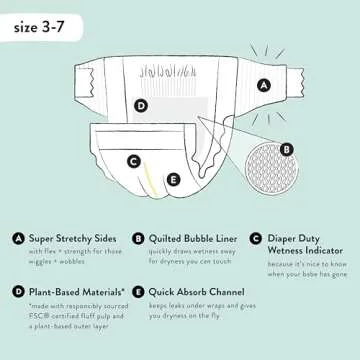 Buy The Honest Company Clean Conscious Diapers - Size 3
