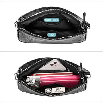 Chic Loiral Retro Shoulder Bag for Women, Black Tote