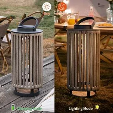 LebenLiebe Solar Lantern for Outdoor Decor and Garden