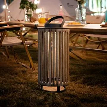 LebenLiebe Solar Lantern for Outdoor Decor and Garden