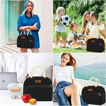 Coobiiya Insulated Lunch Bag for Work and Travel