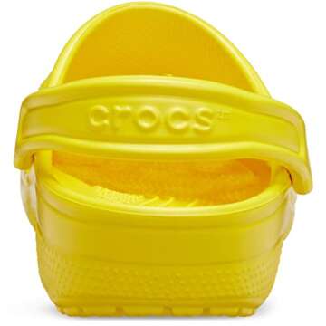 Crocs Unisex-Adult Classic Clogs (Best Sellers), Lemon, 4 Men/6 Women