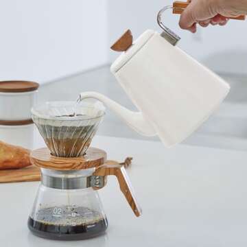 HARIO BDK-80-W Drip Coffee Maker 800ml Elegant Design