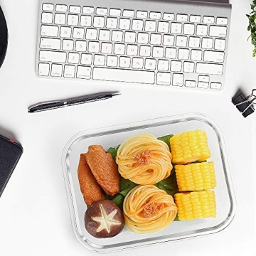 M MCIRCO Glass Meal Prep Containers 10-Pack for Healthy Cooking