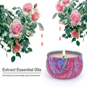Scented Candles Gifts Set 9 Pack for Women Aromatherapy