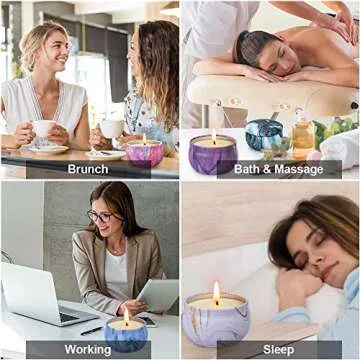 Scented Candles Gifts Set 9 Pack for Women Aromatherapy