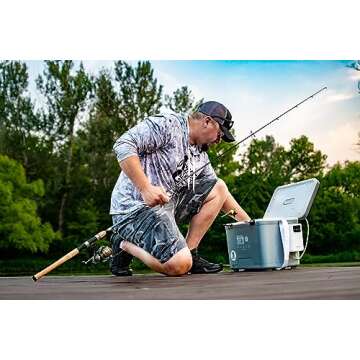 Ultra Quiet Rechargeable Bait Aerator Pump for Fishing