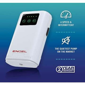 Ultra Quiet Rechargeable Bait Aerator Pump for Fishing