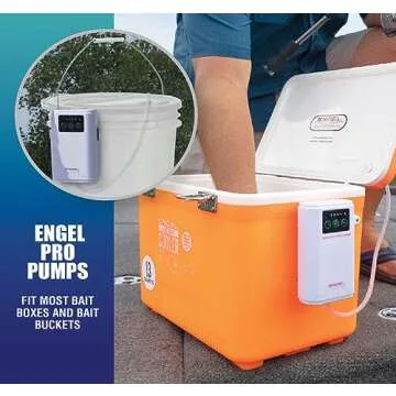 Ultra Quiet Rechargeable Bait Aerator Pump for Fishing