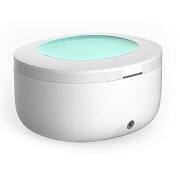 Beayosses Ultrasonic Jewelry Cleaner Machine, 750mL, 48kHz with Cleaning Solution Concentrate