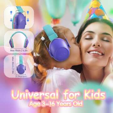 Onhear Kids Noise Cancelling Ear Muffs for Safe Enjoyment