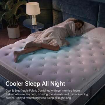 DCOOLAULTRA Twin Mattress 10 Inch Medium Firm Hybrid