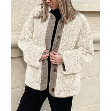 PRETTYGARDEN Stylin Cozy Sherpa Fleece Jacket Fashion