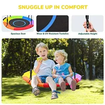 Hapfan 9.5' Heavy Duty Swing Sets for Kids & Adults