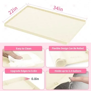Sdpeia Under Sink Mat - Stylish Waterproof Kitchen Protector