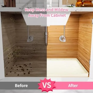 Sdpeia Under Sink Mat - Stylish Waterproof Kitchen Protector