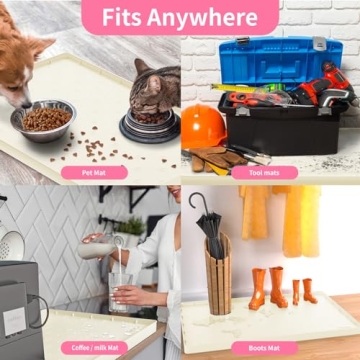 Sdpeia Under Sink Mat - Stylish Waterproof Kitchen Protector