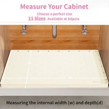 Sdpeia Under Sink Mat - Stylish Waterproof Kitchen Protector