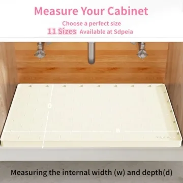 Sdpeia Under Sink Mat - Stylish Waterproof Kitchen Protector