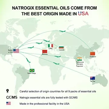 Natrogix Nirvana Essential Oils Gift Set for Diffusers