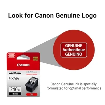 Genuine Canon PG-240 XL Black Ink Cartridge for Select Printers
