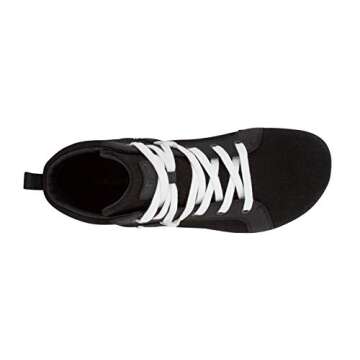 Xero Shoes Toronto - Men's Lightweight High-Top Hemp Canvas Casual Sneaker. Barefoot-Inspired, Minimalist, Zero-Drop Black