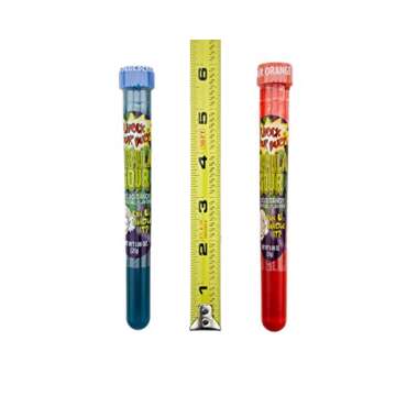 Sour-Test Tube Liquid Candy - 3 Flavors, 12 Count