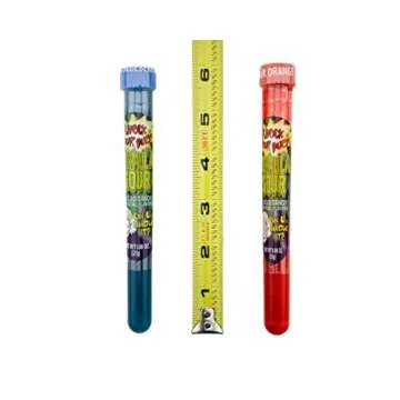Sour-Test Tube Liquid Candy - 3 Flavors, 12 Count