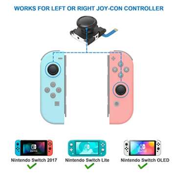 Veanic Replacement Joystick Kit for Nintendo Switch