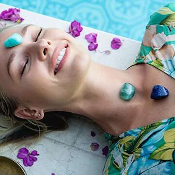 Calming Sleep Crystals & Healing Stones Gift Set in Box