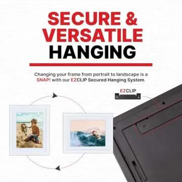 Dynamic Frames Li’l Davinci Art Cabinet, Stores up to 50 Pieces of 9x12 inch Art, Outer Wooden Frame Dimensions 11.75 x 14.75 inches, Kids Art Frame, Front Opening, Universal Hanging, White