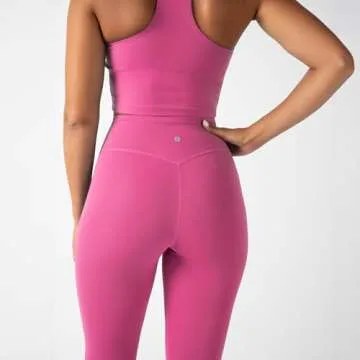 YITTY Active Women's UltraLuxe High-Waist No-Pocket Legging, Athleisure, 4-Way-Stretch, Beach Party, S, Regular