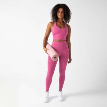 YITTY Active Women's UltraLuxe High-Waist No-Pocket Legging, Athleisure, 4-Way-Stretch, Beach Party, S, Regular