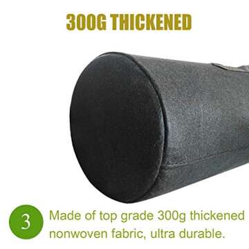 Cavisoo 24-Pack Heavy Duty Grow Bags - Durable and Reusable