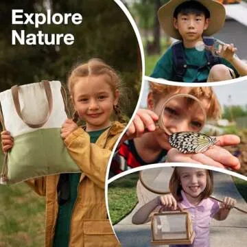 ROBOTIME Kids Explorer Kit,Bug Catcher Kit for Kids, Outdoor Exploration Set Camping Gear for Kids Outdoor Camping Adventure Toys Gift for Boys Girls 3-12 Yrs